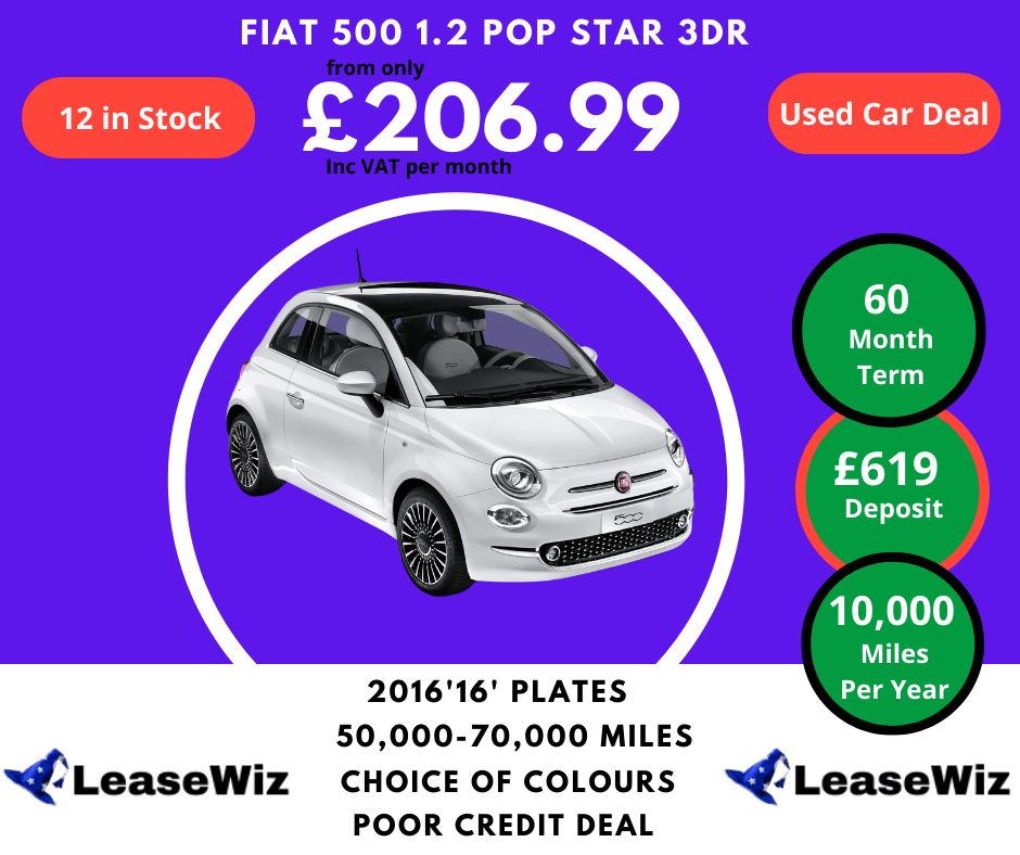 Fiat 500 1.2 Pop Star 3dr