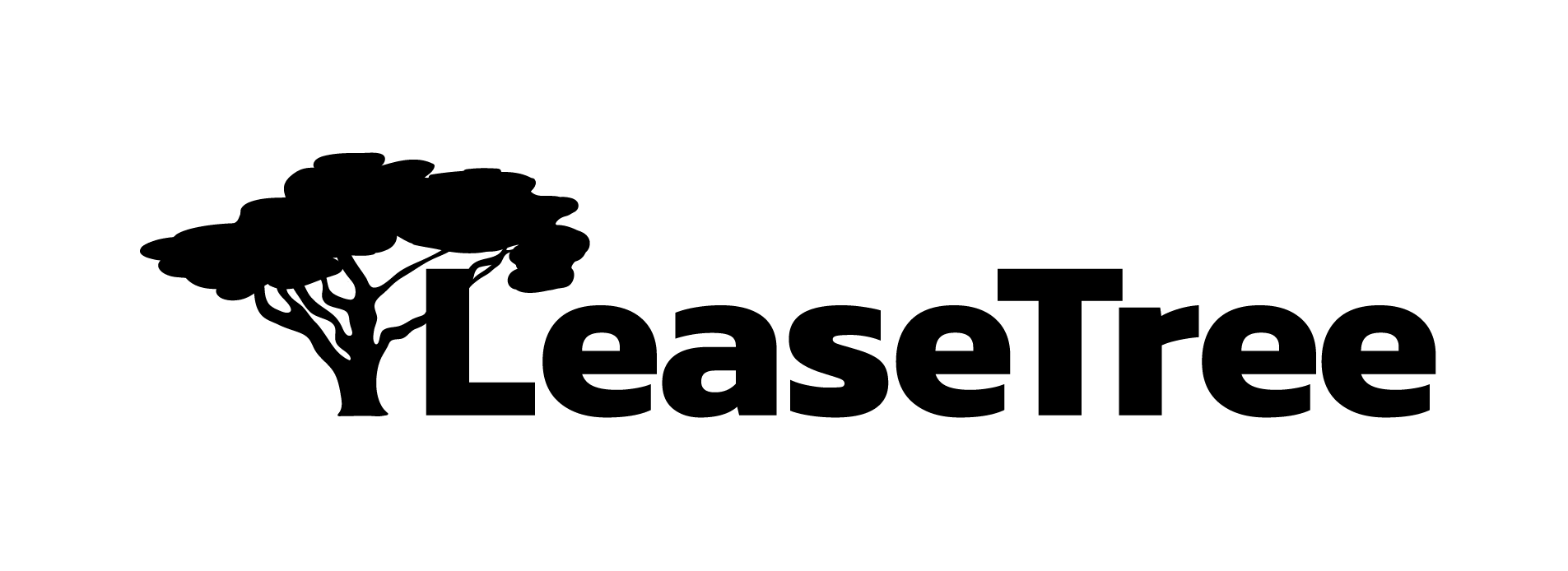 Leasetree black logo